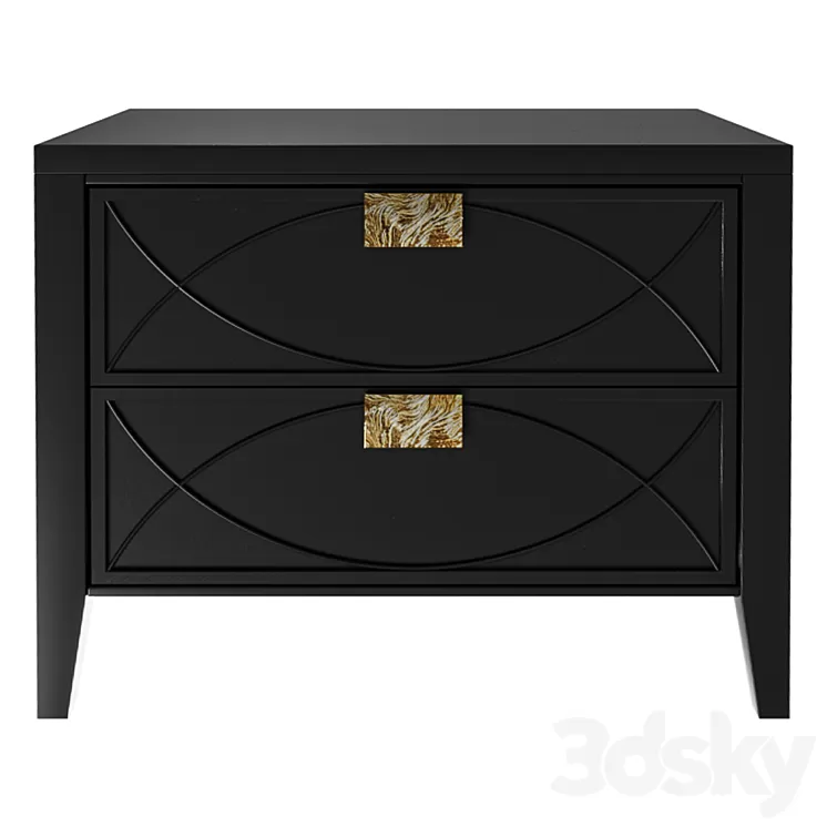 BEDROOM BLACK 3D Model BEDROOM BLACK 3D Model