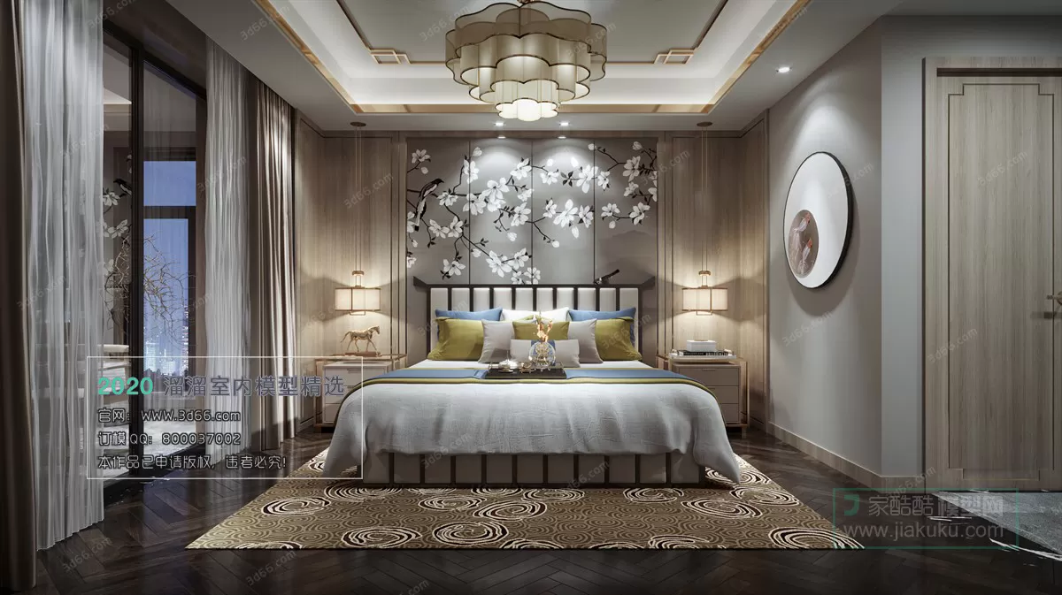 BEDROOM – CHINESE STYLE – 3D MODELS – 031