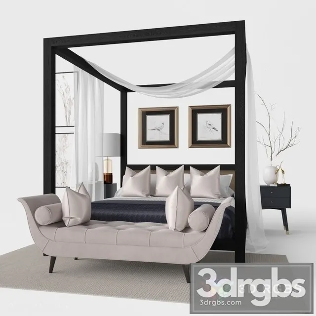 Bedroom Furniture 3D Model Download