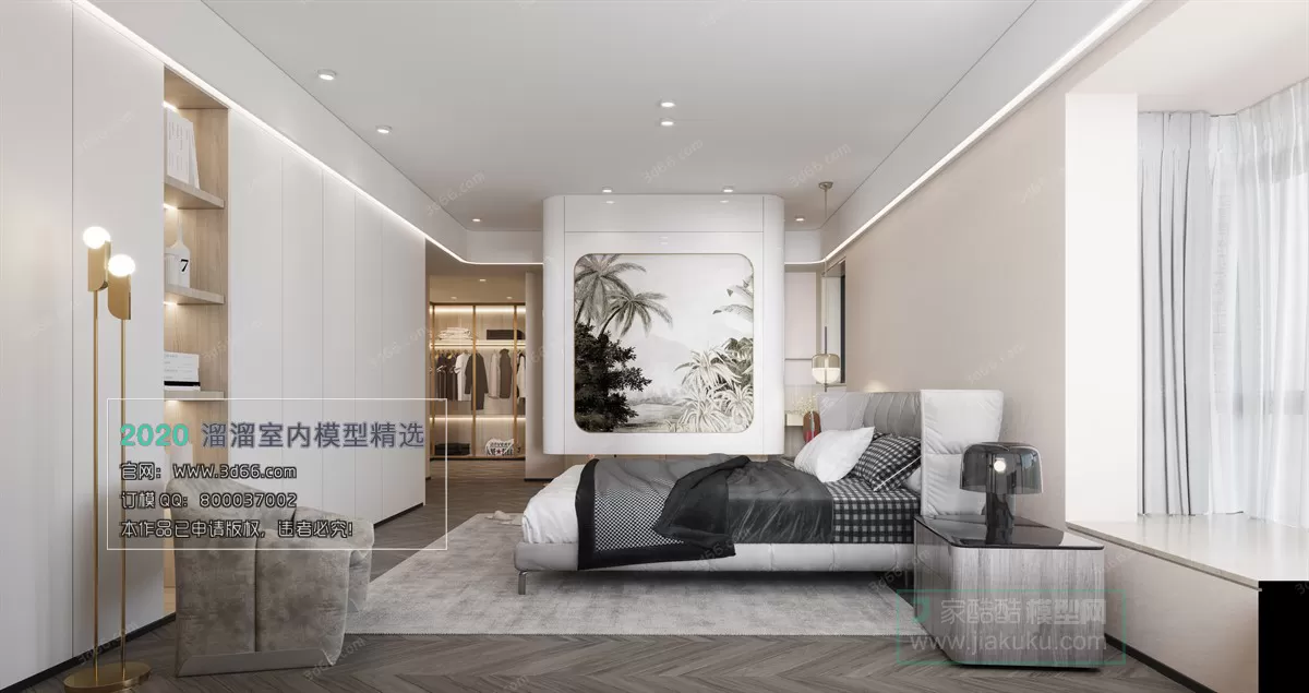 BEDROOM – MODERN STYLE – 3D MODELS – 102 BEDROOM – MODERN STYLE – 3D MODELS – 102