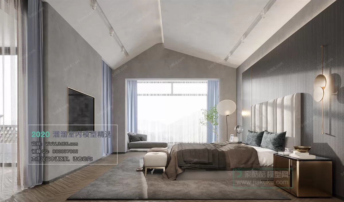 BEDROOM – MODERN STYLE – 3D MODELS – 105 BEDROOM – MODERN STYLE – 3D MODELS – 105
