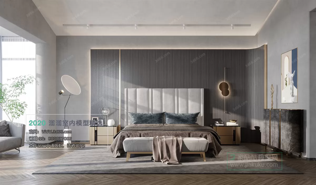 BEDROOM – MODERN STYLE – 3D MODELS – 106 BEDROOM – MODERN STYLE – 3D MODELS – 106