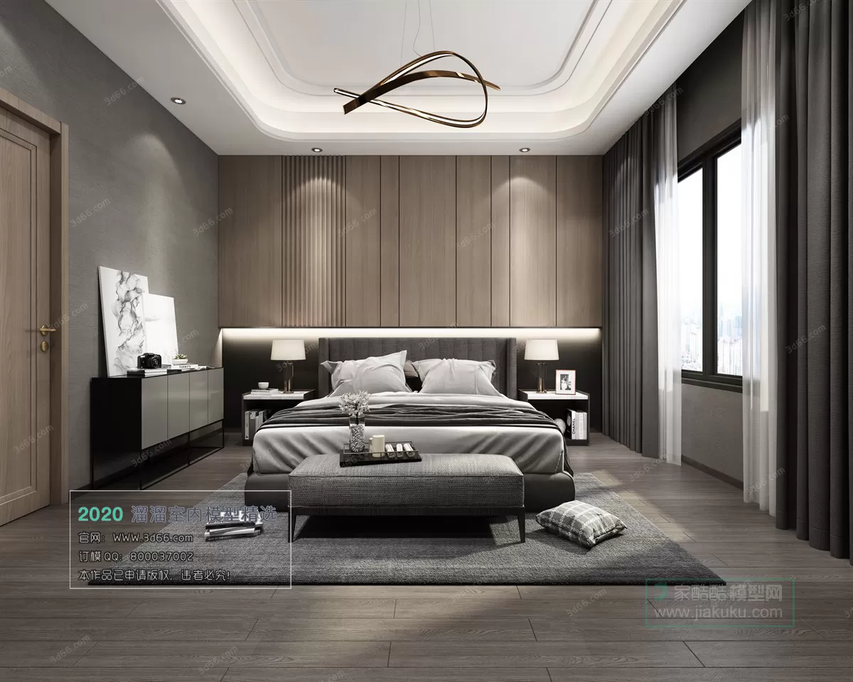 BEDROOM – MODERN STYLE – 3D MODELS – 012 BEDROOM – MODERN STYLE – 3D MODELS – 012