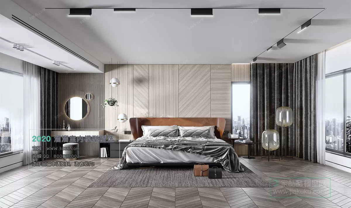 BEDROOM – MODERN STYLE – 3D MODELS – 017 BEDROOM – MODERN STYLE – 3D MODELS – 017