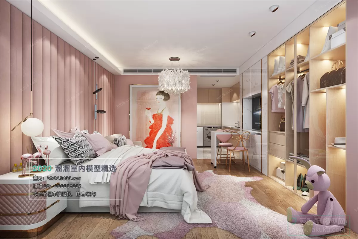 BEDROOM – MODERN STYLE – 3D MODELS – 020 BEDROOM – MODERN STYLE – 3D MODELS – 020