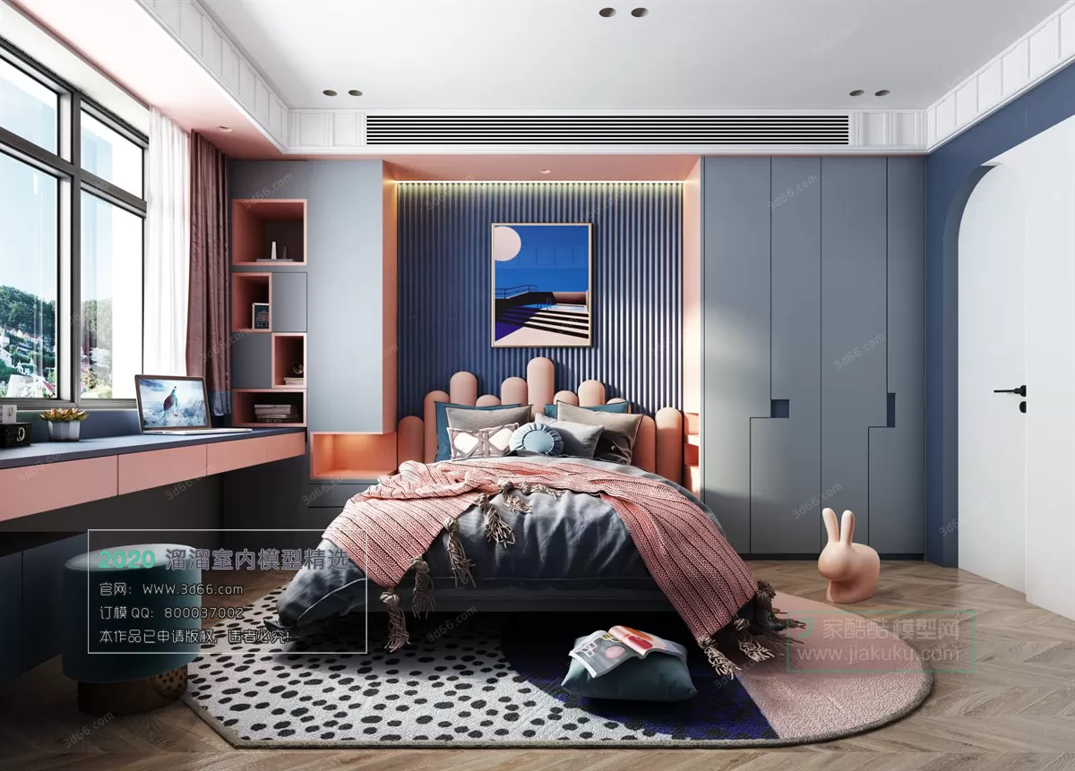 BEDROOM – MODERN STYLE – 3D MODELS – 002 BEDROOM – MODERN STYLE – 3D MODELS – 002