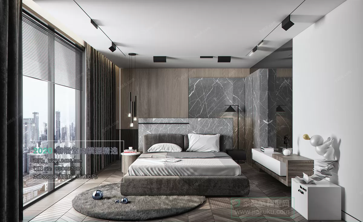 BEDROOM – MODERN STYLE – 3D MODELS – 023 BEDROOM – MODERN STYLE – 3D MODELS – 023