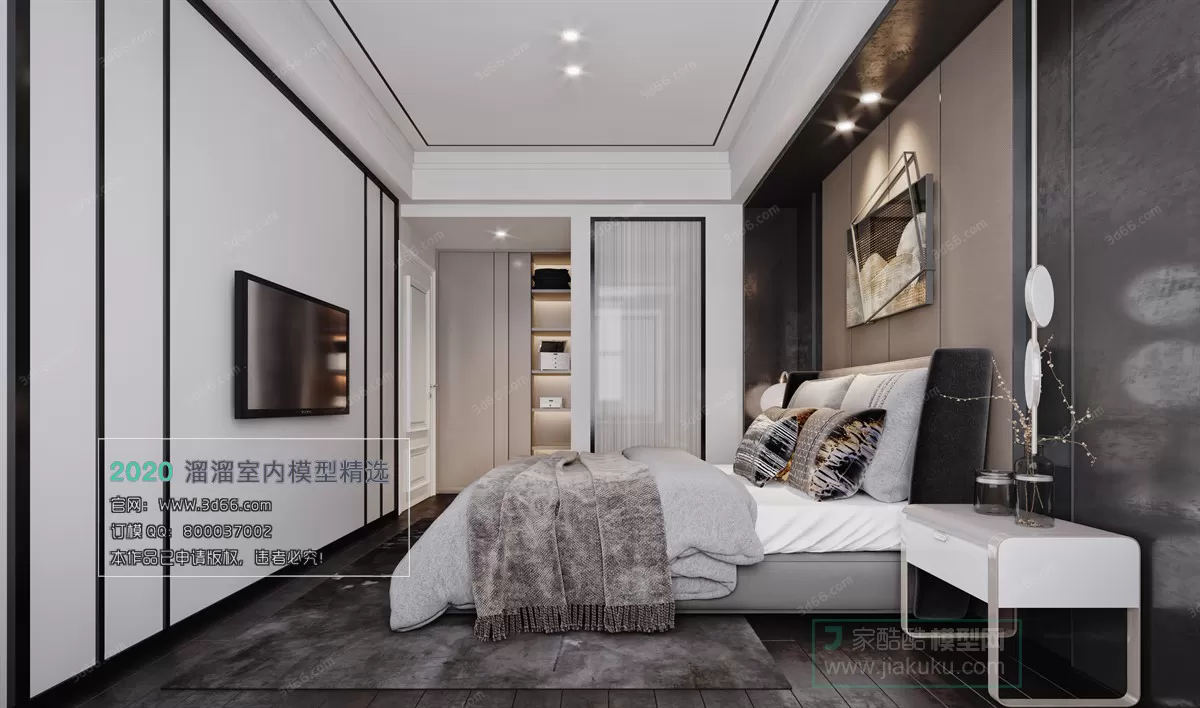 BEDROOM – MODERN STYLE – 3D MODELS – 026 BEDROOM – MODERN STYLE – 3D MODELS – 026