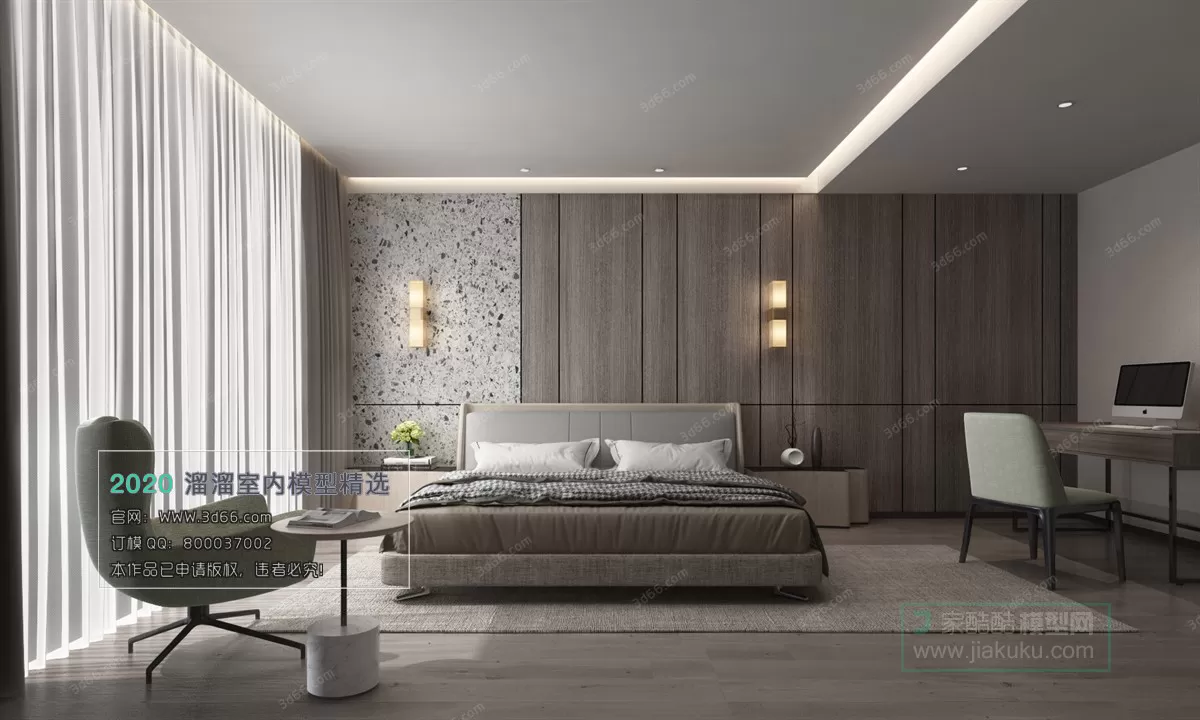 BEDROOM – MODERN STYLE – 3D MODELS – 027 BEDROOM – MODERN STYLE – 3D MODELS – 027
