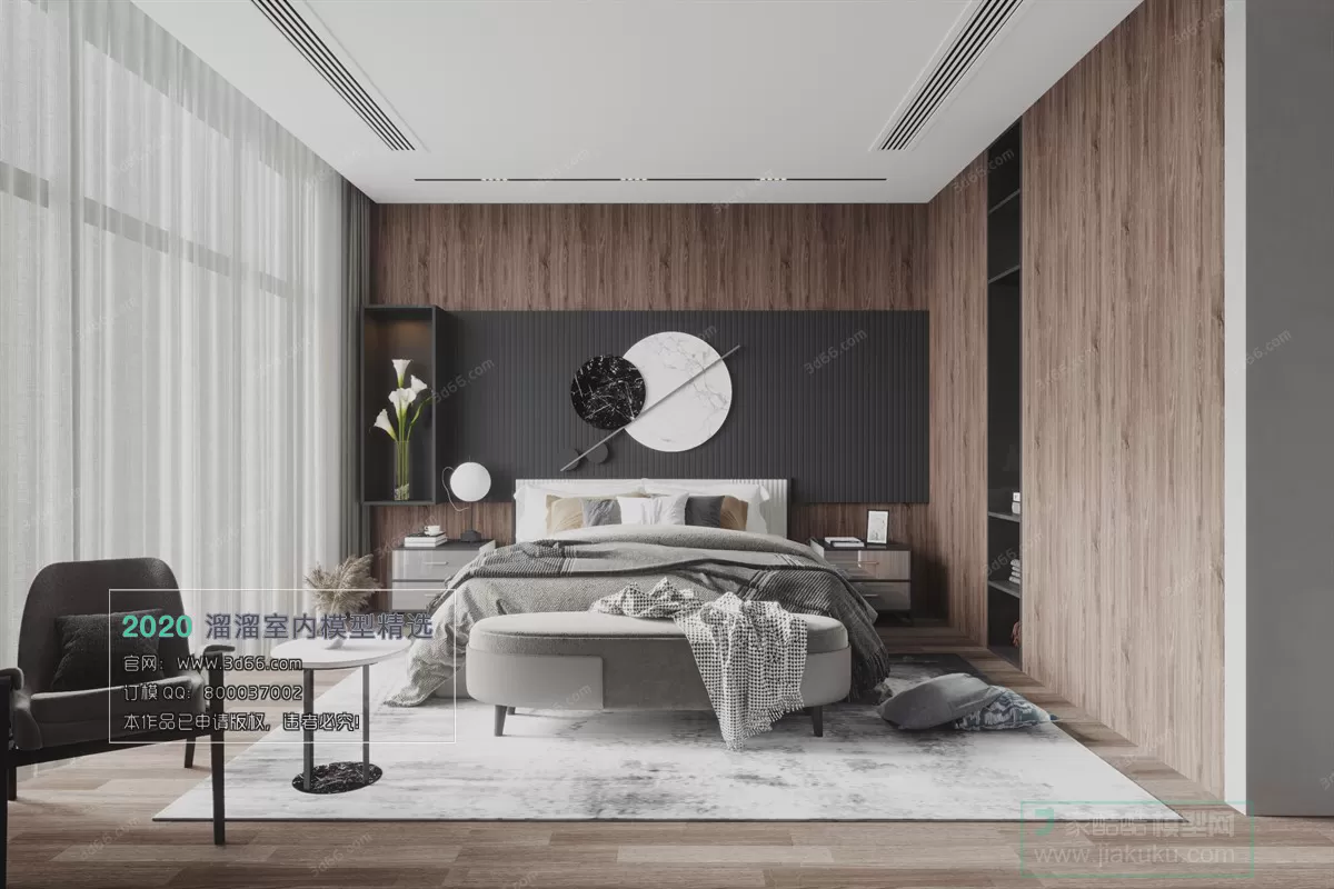 BEDROOM – MODERN STYLE – 3D MODELS – 030 BEDROOM – MODERN STYLE – 3D MODELS – 030