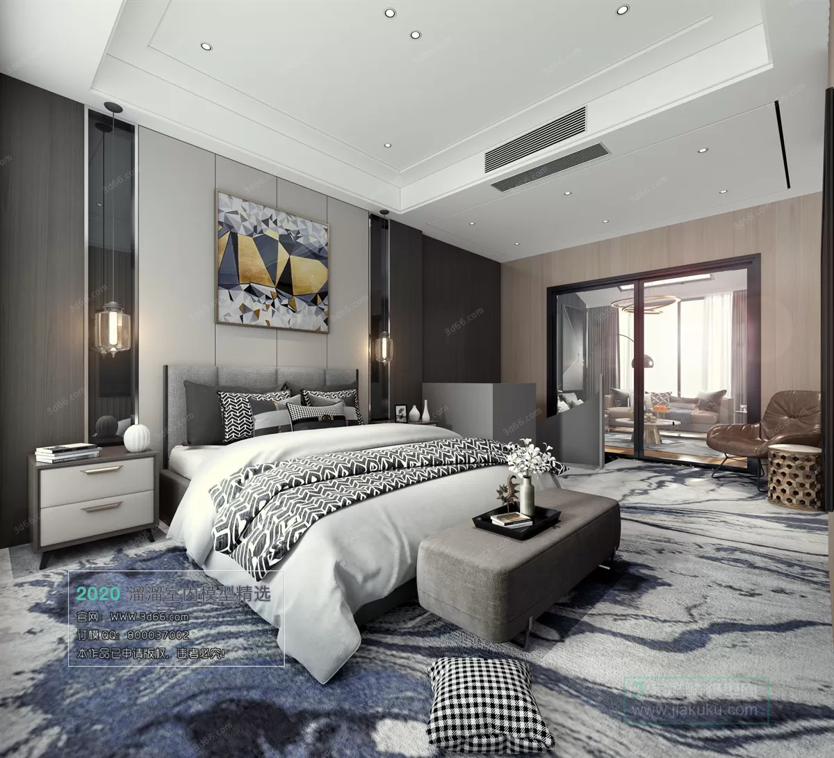 BEDROOM – MODERN STYLE – 3D MODELS – 004 BEDROOM – MODERN STYLE – 3D MODELS – 004