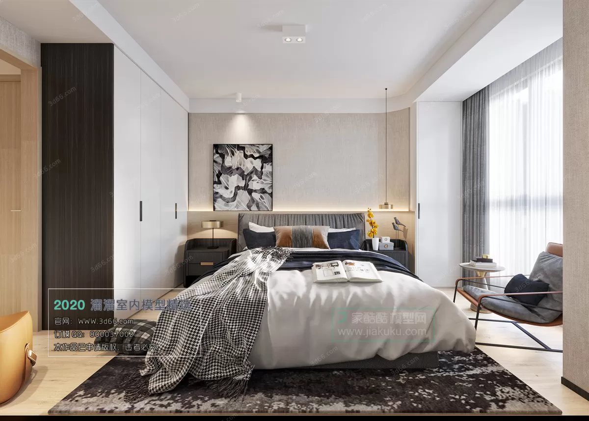 BEDROOM – MODERN STYLE – 3D MODELS – 031 BEDROOM – MODERN STYLE – 3D MODELS – 031