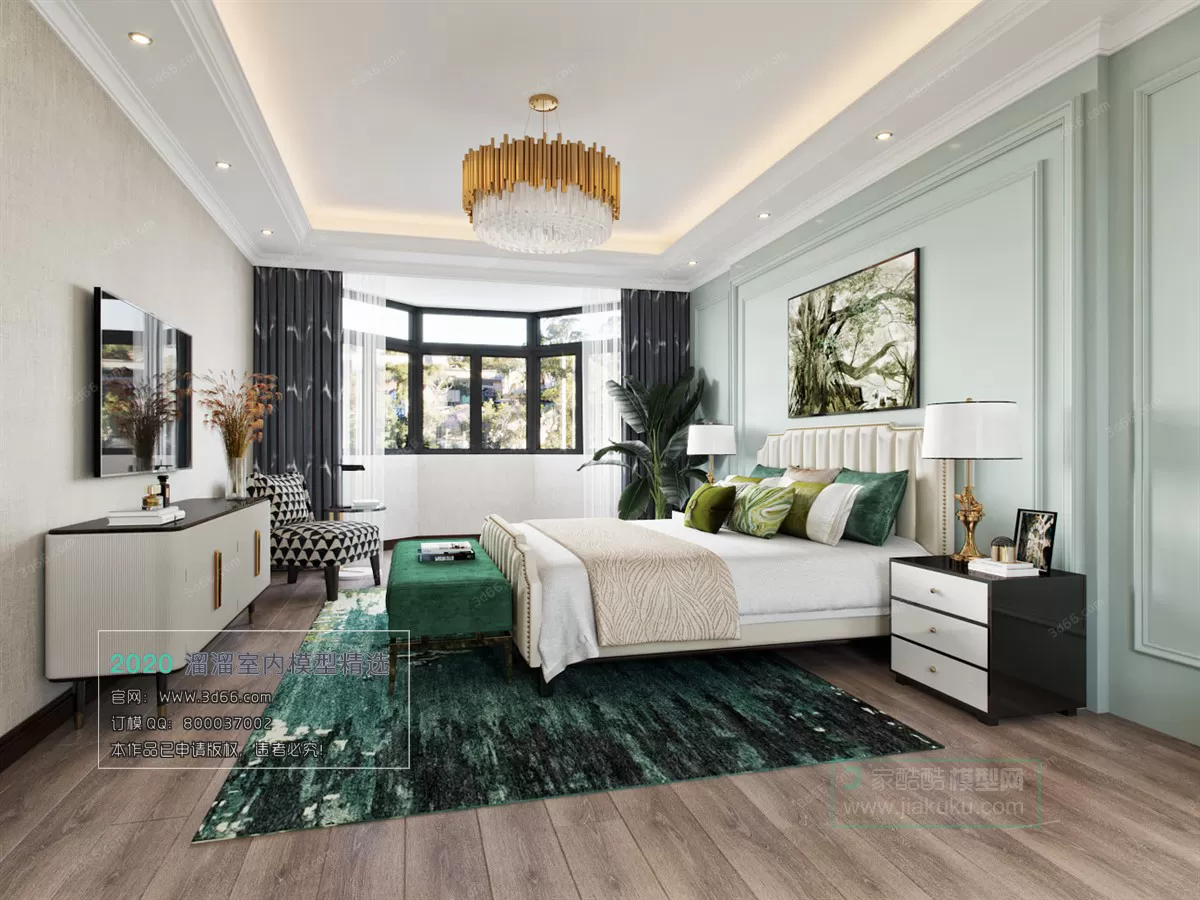 BEDROOM – MODERN STYLE – 3D MODELS – 032 BEDROOM – MODERN STYLE – 3D MODELS – 032