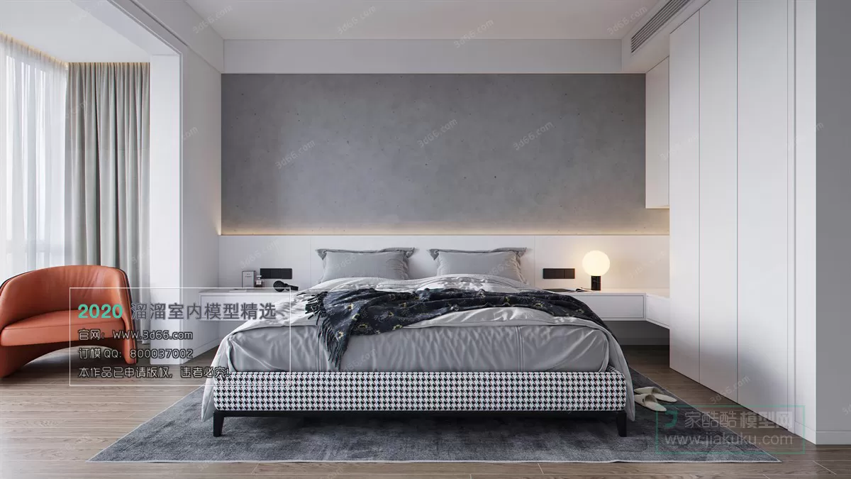 BEDROOM – MODERN STYLE – 3D MODELS – 033 BEDROOM – MODERN STYLE – 3D MODELS – 033