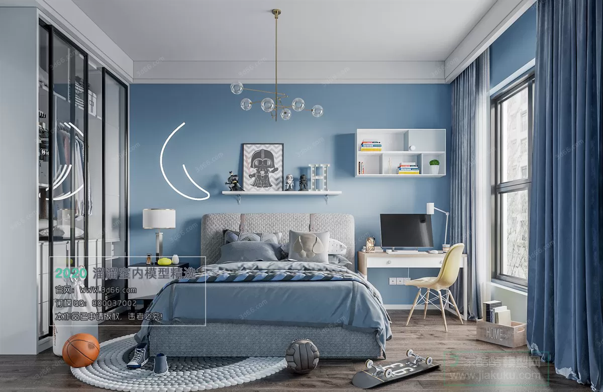 BEDROOM – MODERN STYLE – 3D MODELS – 036 BEDROOM – MODERN STYLE – 3D MODELS – 036