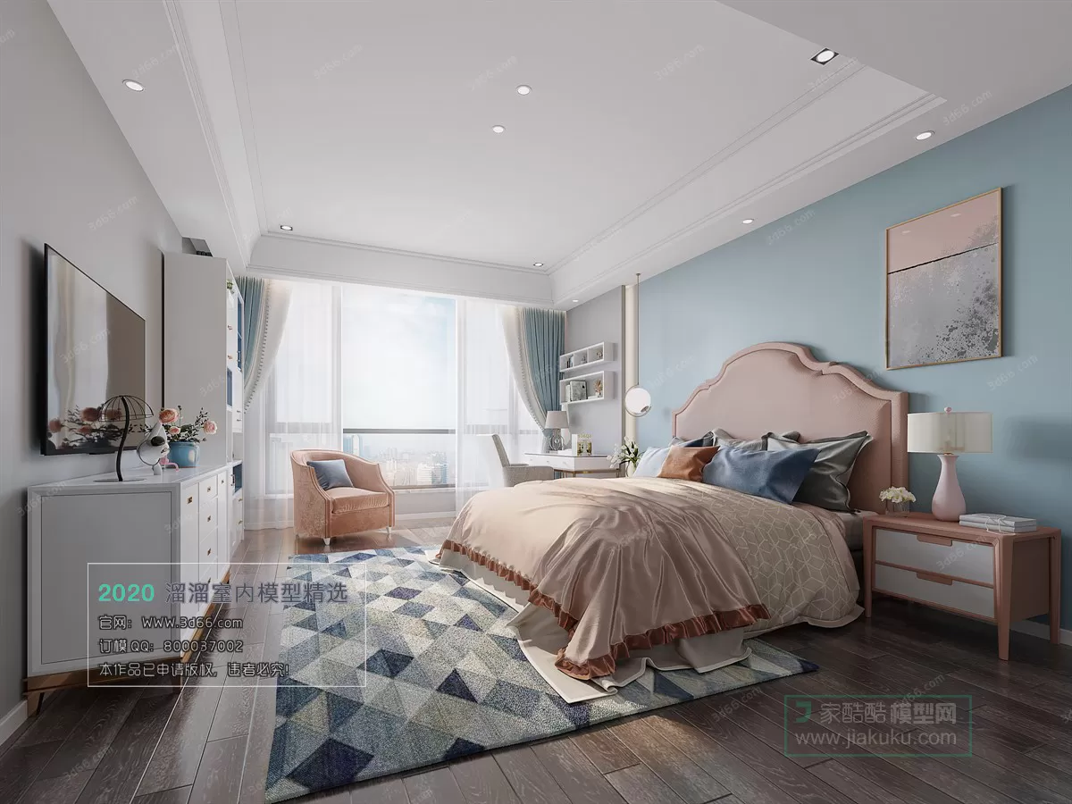 BEDROOM – MODERN STYLE – 3D MODELS – 039 BEDROOM – MODERN STYLE – 3D MODELS – 039