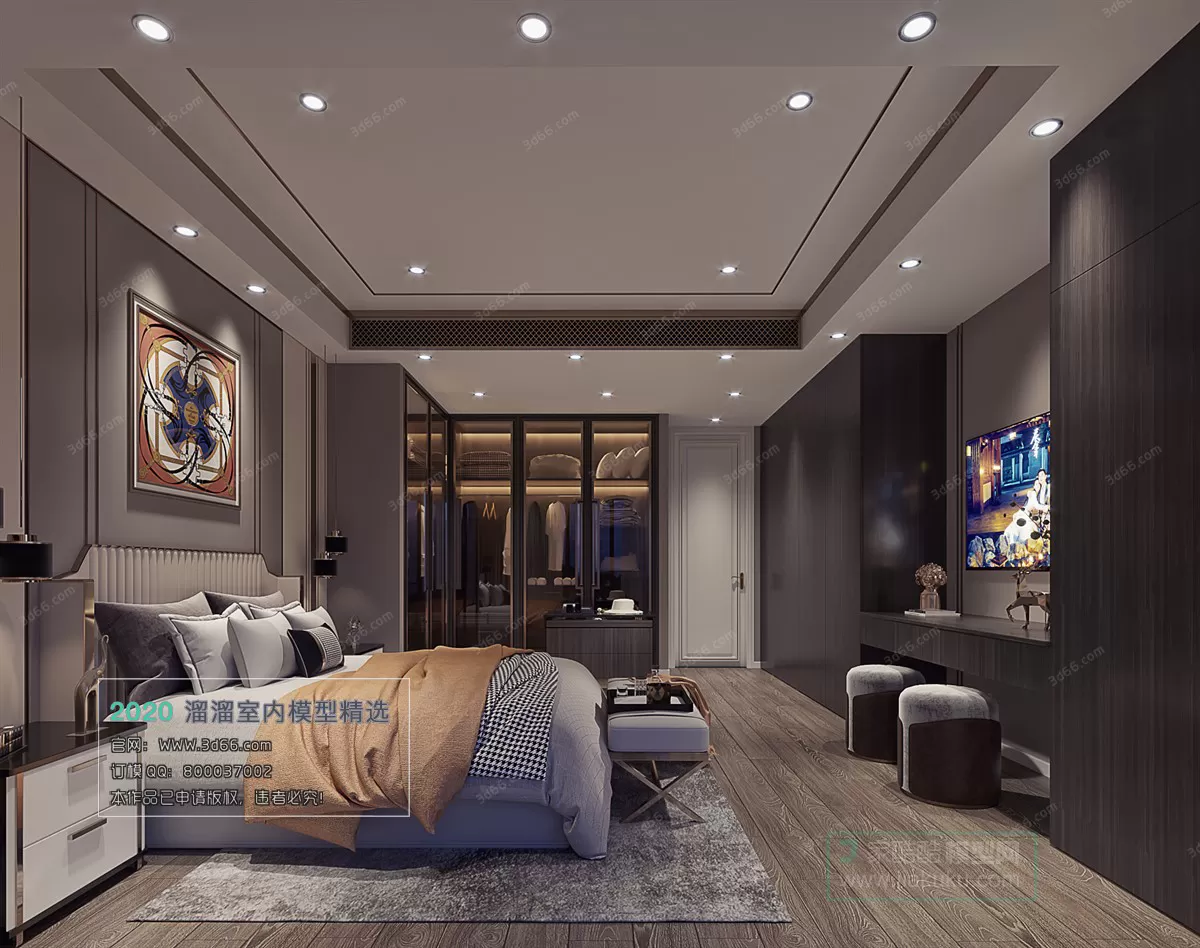 BEDROOM – MODERN STYLE – 3D MODELS – 040 BEDROOM – MODERN STYLE – 3D MODELS – 040