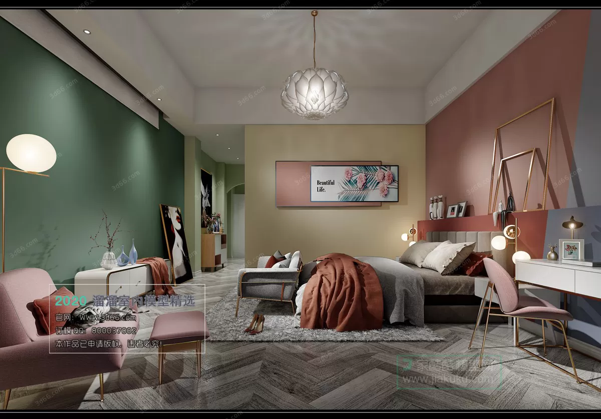 BEDROOM – MODERN STYLE – 3D MODELS – 005 BEDROOM – MODERN STYLE – 3D MODELS – 005