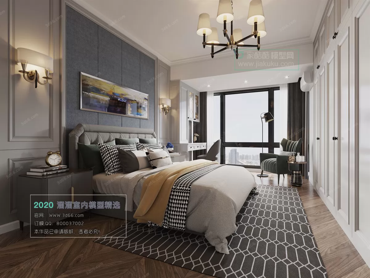 BEDROOM – MODERN STYLE – 3D MODELS – 041 BEDROOM – MODERN STYLE – 3D MODELS – 041