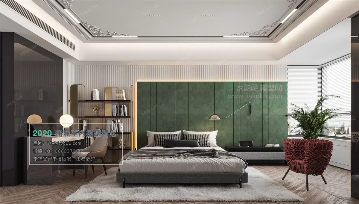 BEDROOM – MODERN STYLE – 3D MODELS – 042 BEDROOM – MODERN STYLE – 3D MODELS – 042