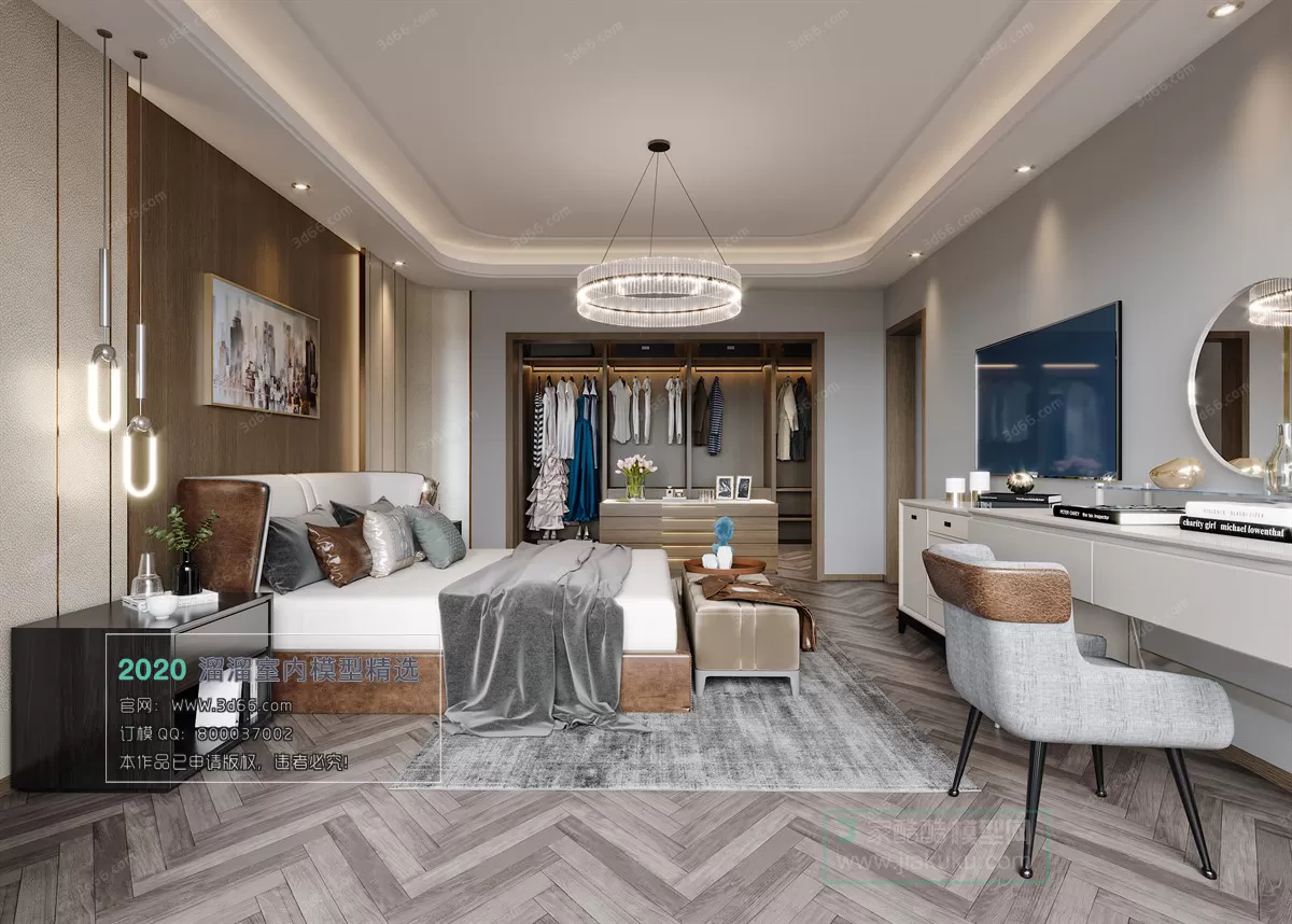 BEDROOM – MODERN STYLE – 3D MODELS – 045 BEDROOM – MODERN STYLE – 3D MODELS – 045