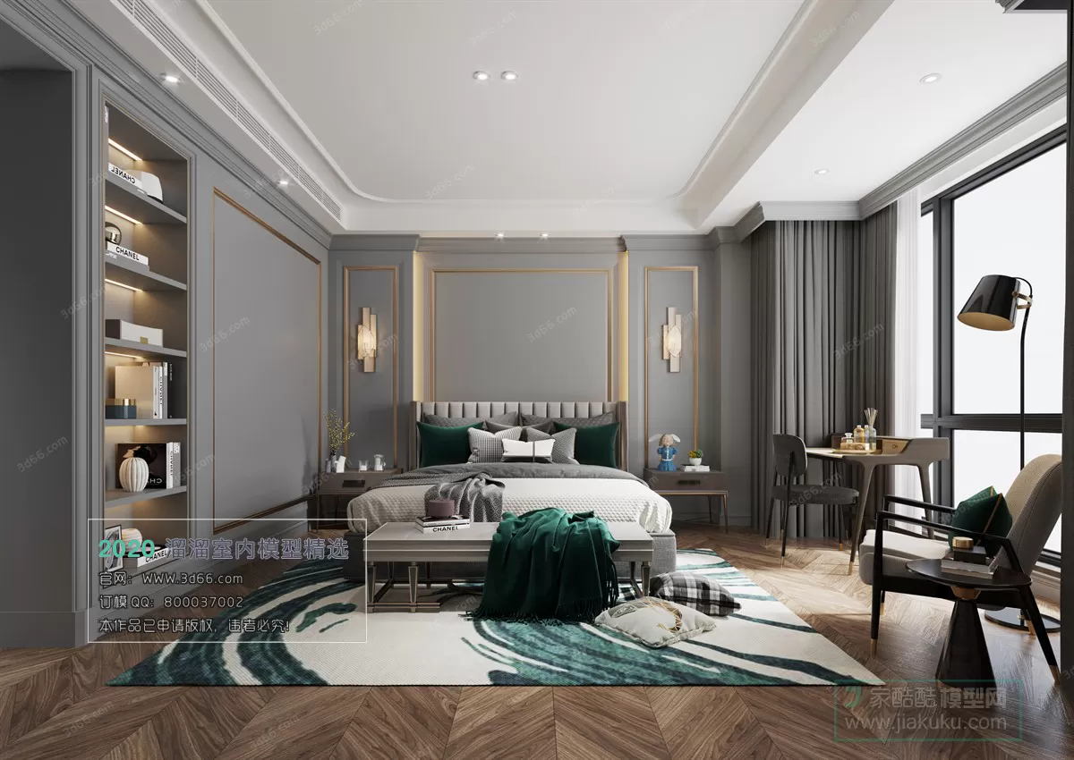 BEDROOM – MODERN STYLE – 3D MODELS – 047 BEDROOM – MODERN STYLE – 3D MODELS – 047