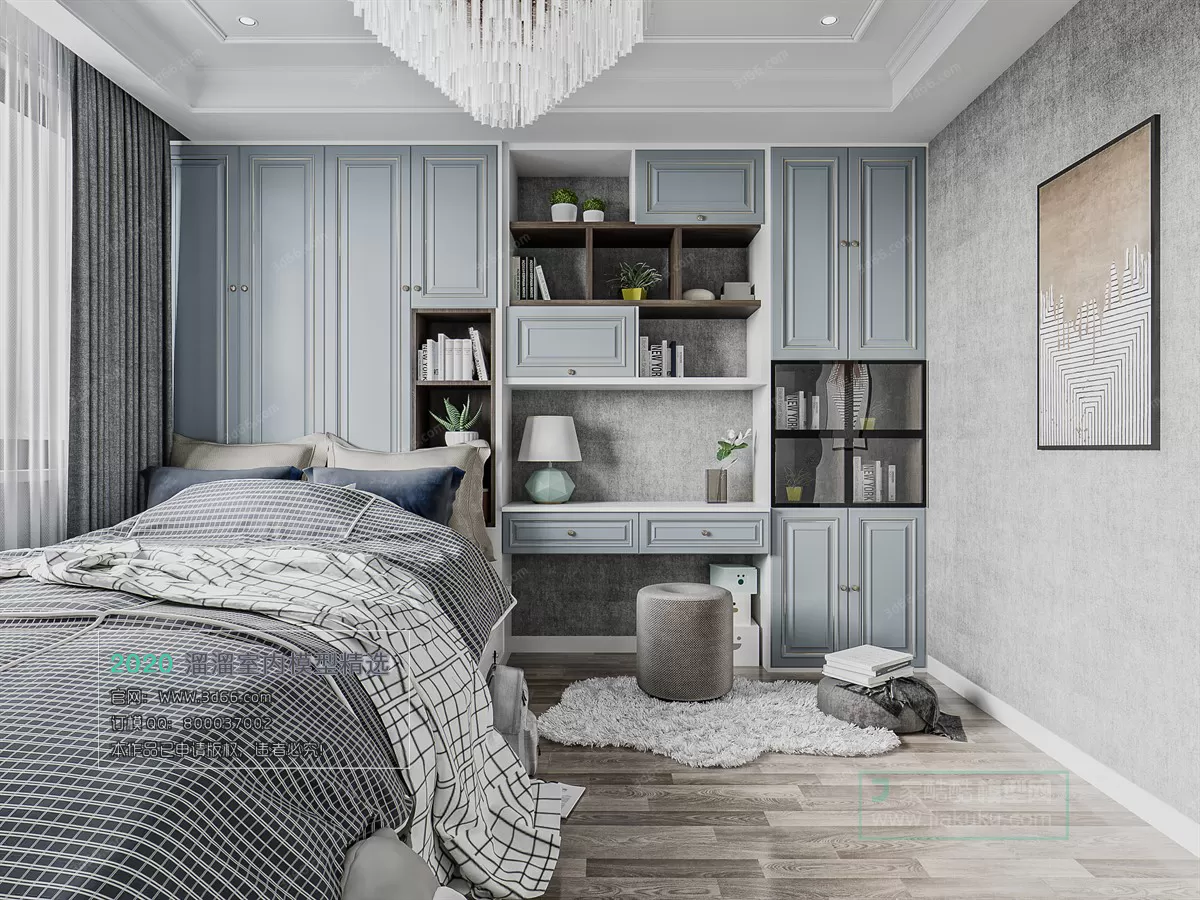 BEDROOM – MODERN STYLE – 3D MODELS – 049 BEDROOM – MODERN STYLE – 3D MODELS – 049