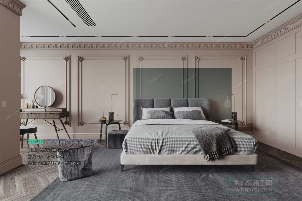 BEDROOM – MODERN STYLE – 3D MODELS – 056 BEDROOM – MODERN STYLE – 3D MODELS – 056