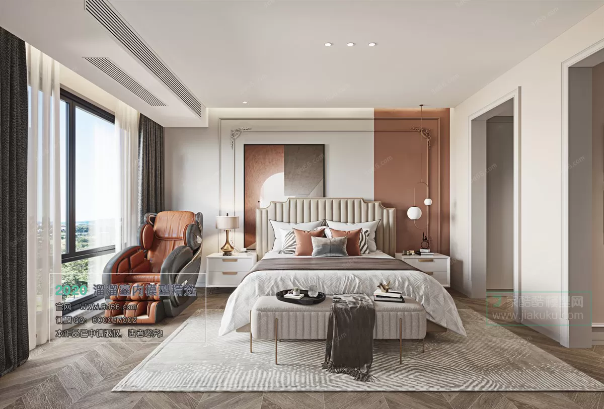 BEDROOM – MODERN STYLE – 3D MODELS – 059 BEDROOM – MODERN STYLE – 3D MODELS – 059