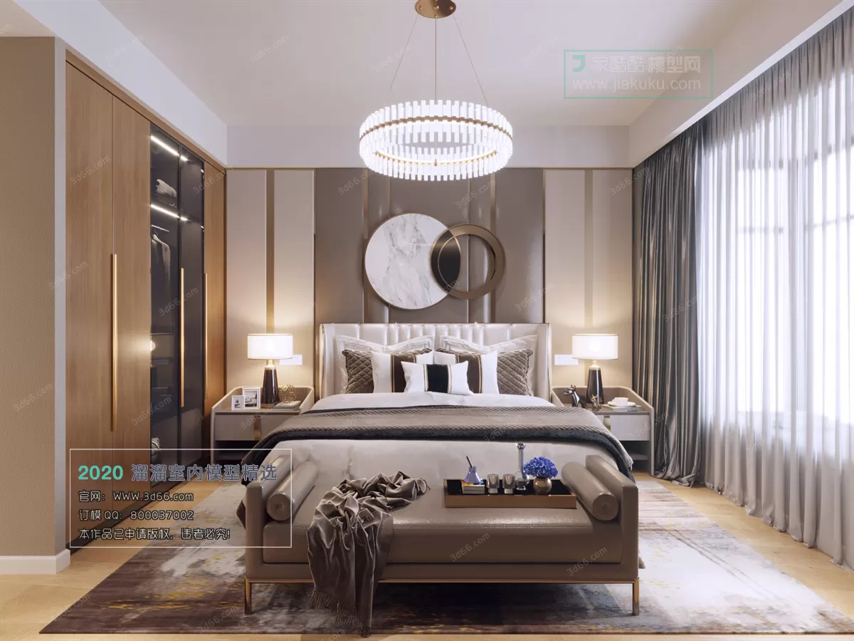 BEDROOM – MODERN STYLE – 3D MODELS – 064 BEDROOM – MODERN STYLE – 3D MODELS – 064