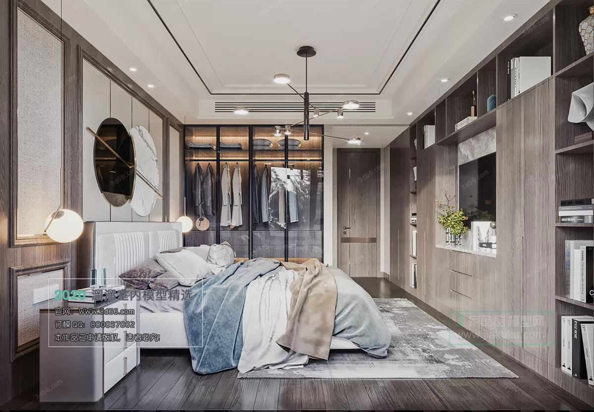 BEDROOM – MODERN STYLE – 3D MODELS – 068 BEDROOM – MODERN STYLE – 3D MODELS – 068