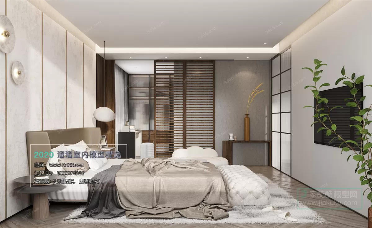 BEDROOM – MODERN STYLE – 3D MODELS – 069 BEDROOM – MODERN STYLE – 3D MODELS – 069