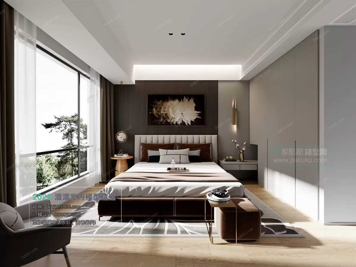 BEDROOM – MODERN STYLE – 3D MODELS – 071 BEDROOM – MODERN STYLE – 3D MODELS – 071