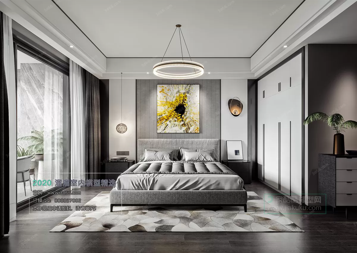 BEDROOM – MODERN STYLE – 3D MODELS – 072 BEDROOM – MODERN STYLE – 3D MODELS – 072