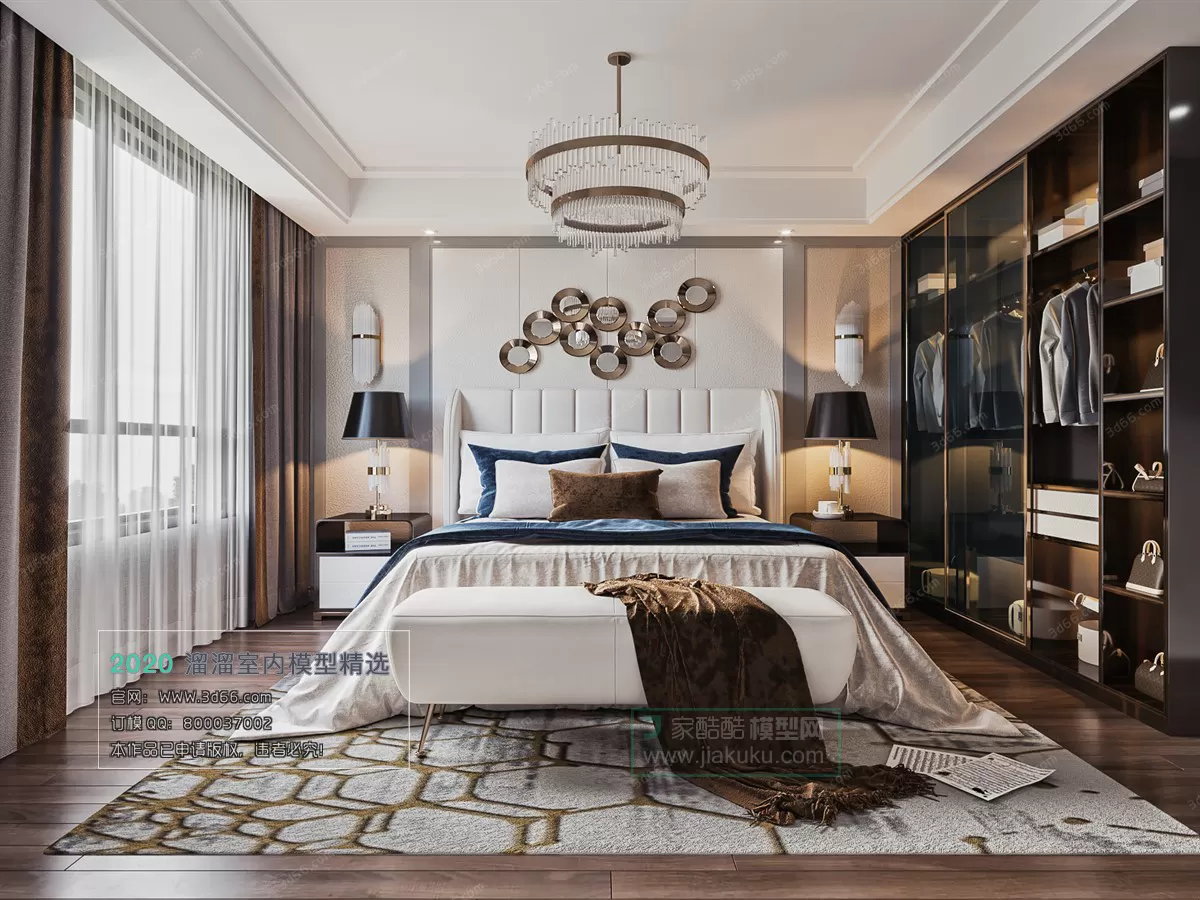 BEDROOM – MODERN STYLE – 3D MODELS – 075 BEDROOM – MODERN STYLE – 3D MODELS – 075