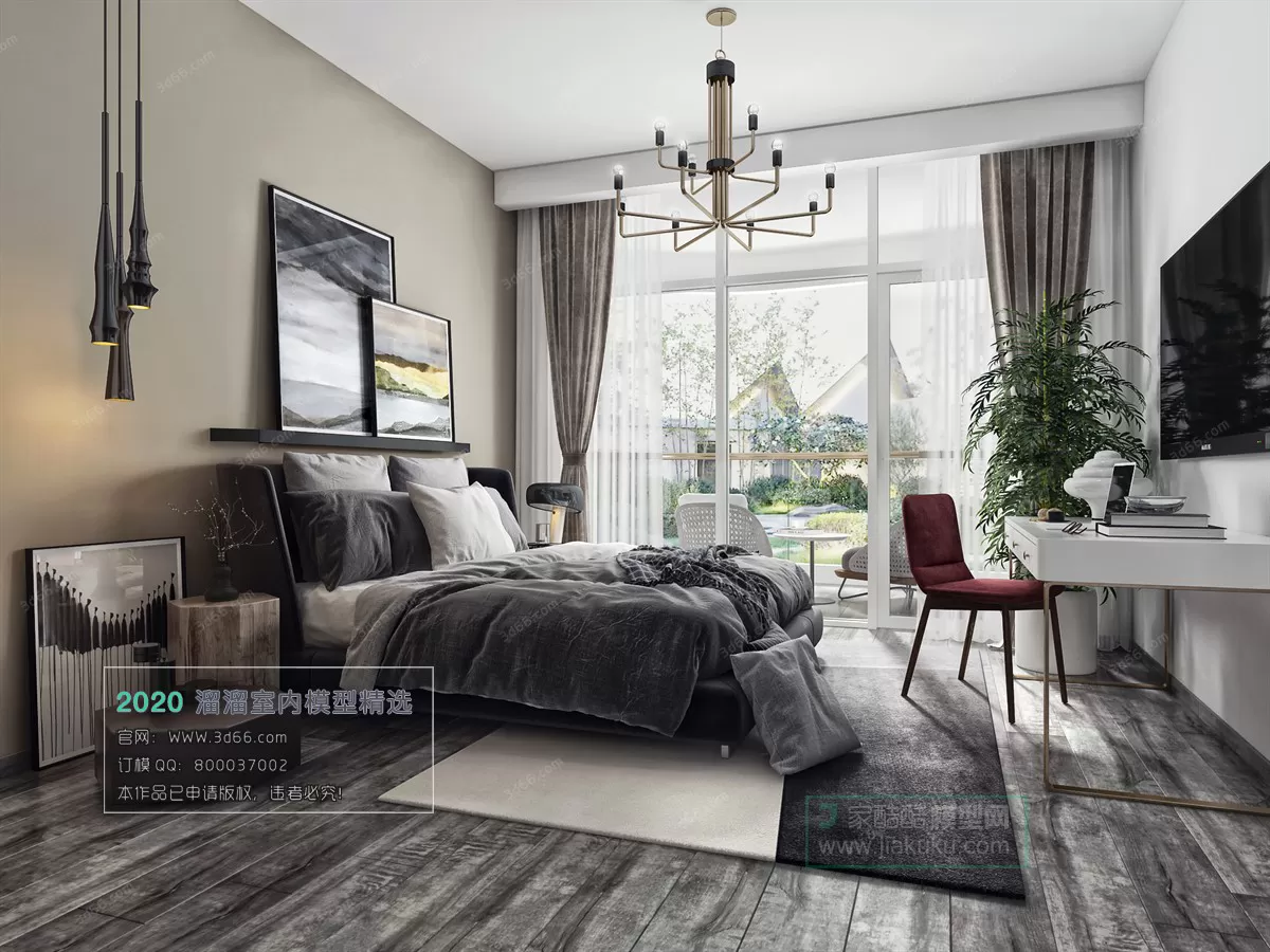 BEDROOM – MODERN STYLE – 3D MODELS – 009 BEDROOM – MODERN STYLE – 3D MODELS – 009