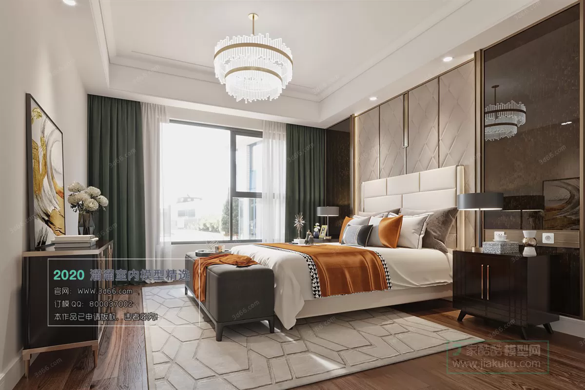 BEDROOM – MODERN STYLE – 3D MODELS – 082 BEDROOM – MODERN STYLE – 3D MODELS – 082