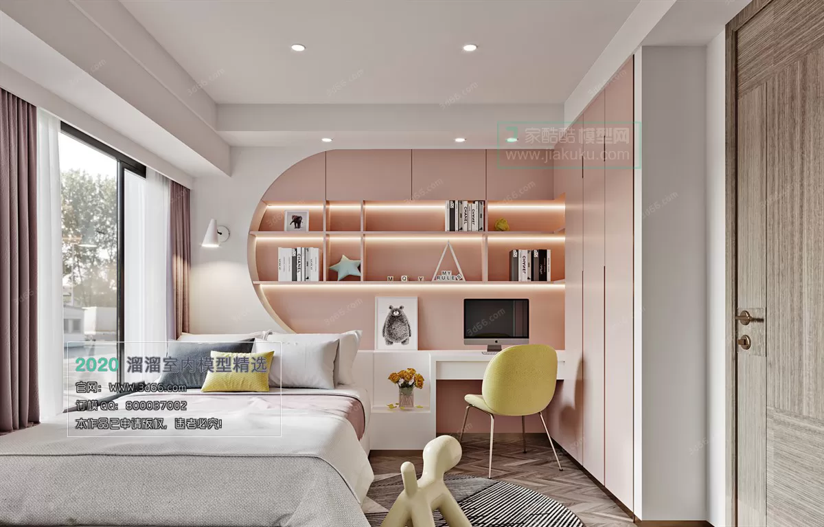 BEDROOM – MODERN STYLE – 3D MODELS – 084 BEDROOM – MODERN STYLE – 3D MODELS – 084