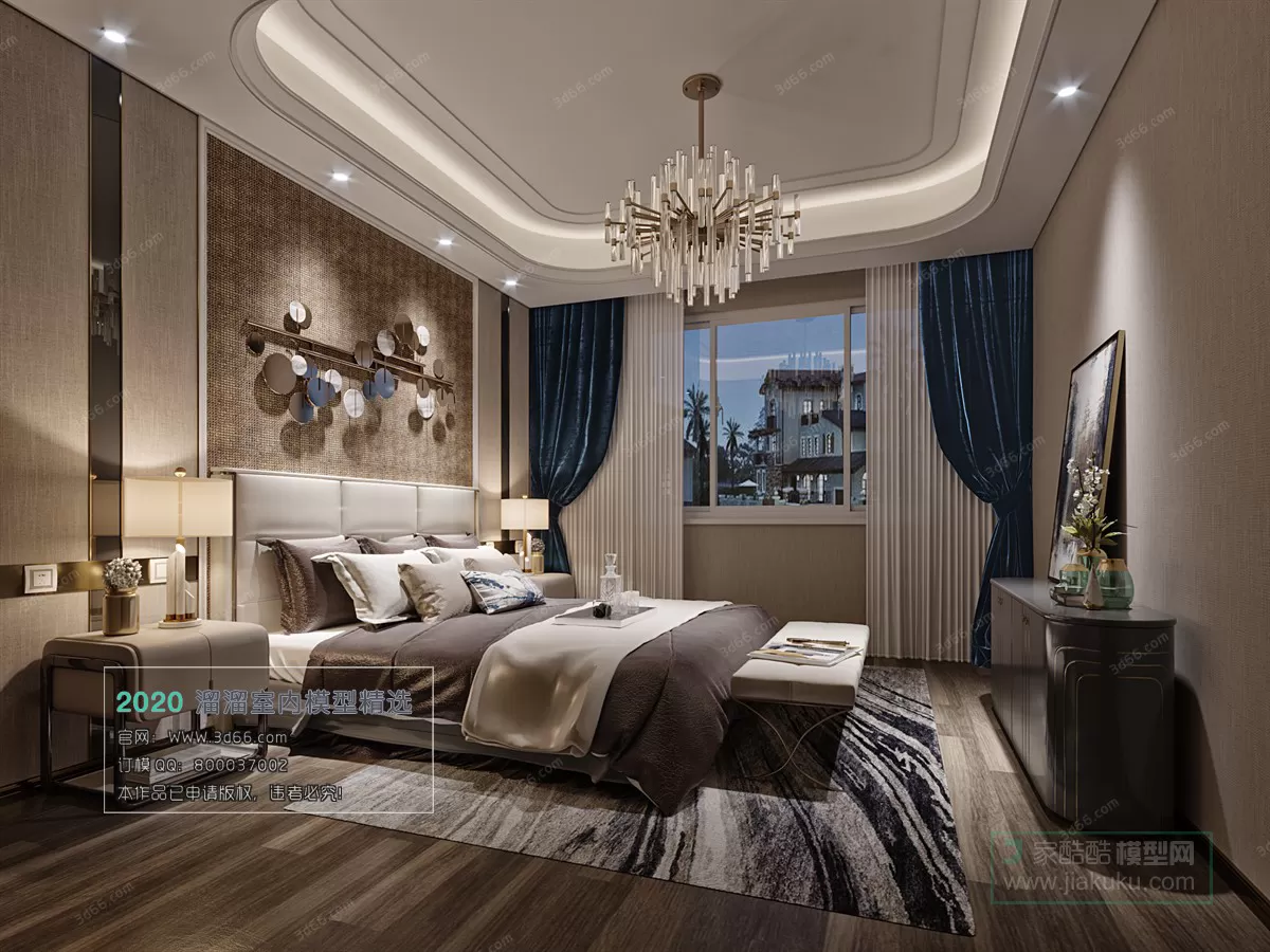 BEDROOM – MODERN STYLE – 3D MODELS – 085 BEDROOM – MODERN STYLE – 3D MODELS – 085