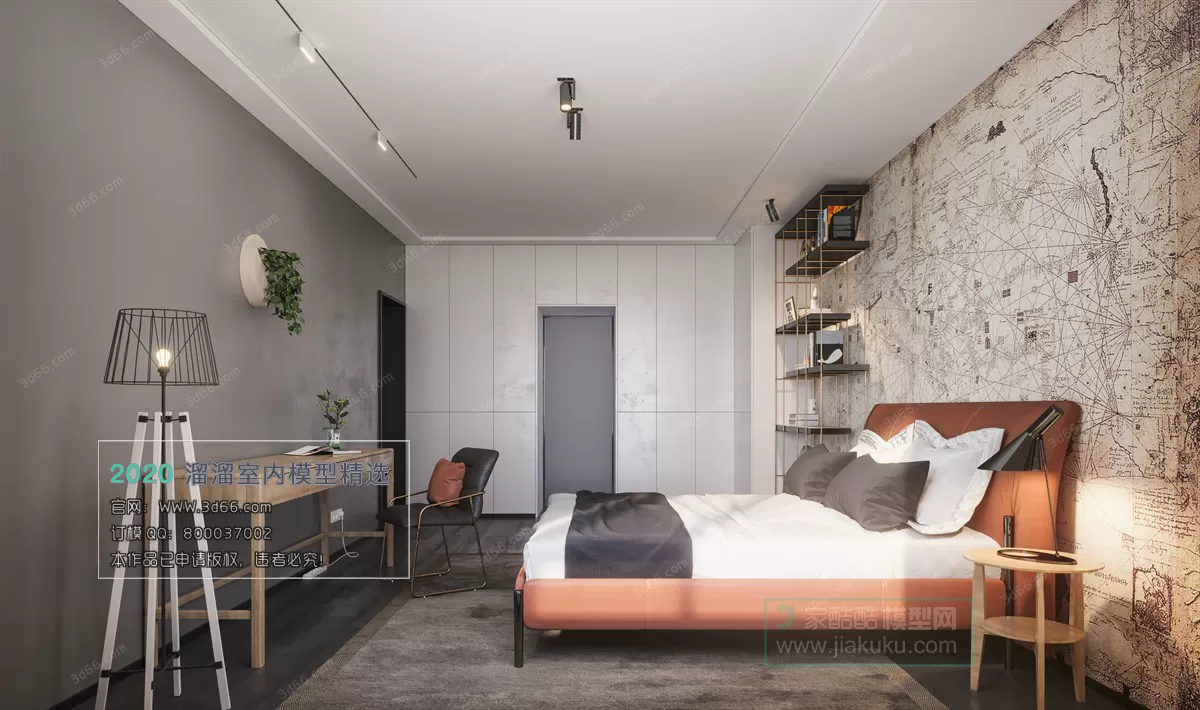 BEDROOM – MODERN STYLE – 3D MODELS – 089 BEDROOM – MODERN STYLE – 3D MODELS – 089