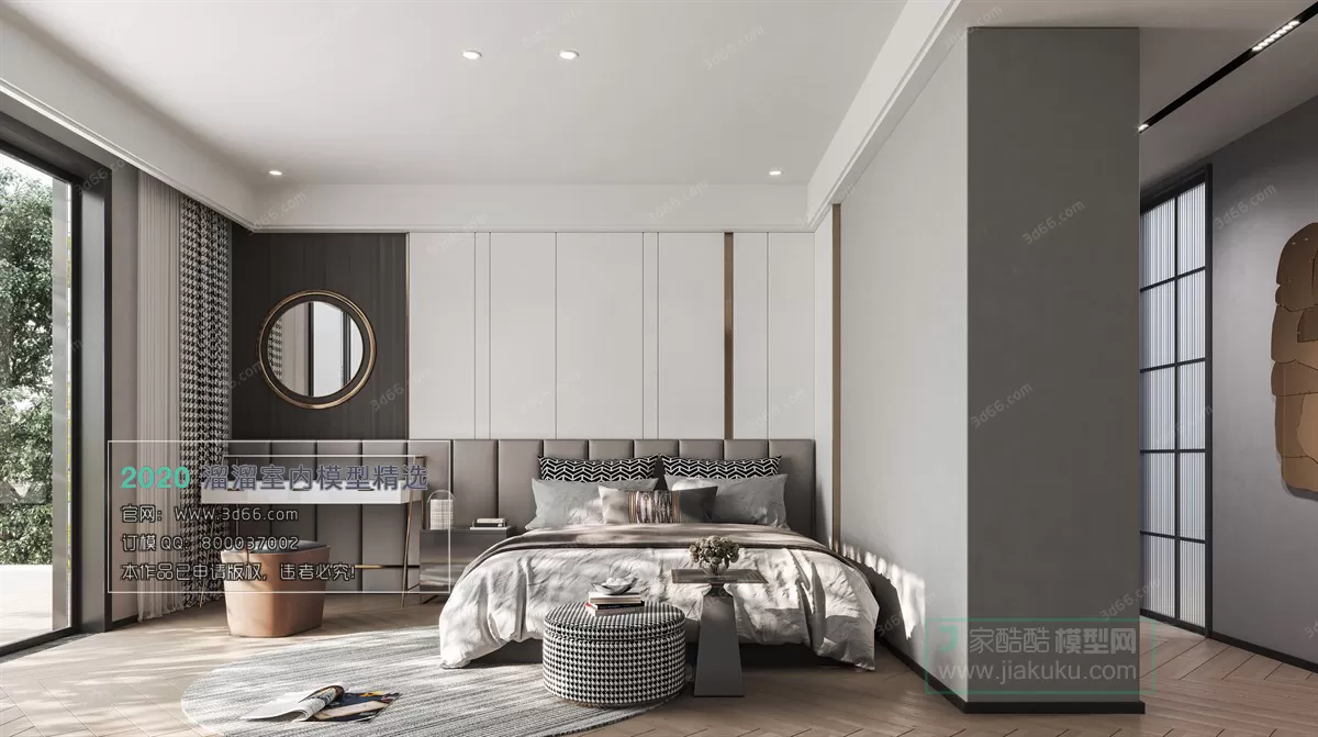 BEDROOM – MODERN STYLE – 3D MODELS – 095 BEDROOM – MODERN STYLE – 3D MODELS – 095