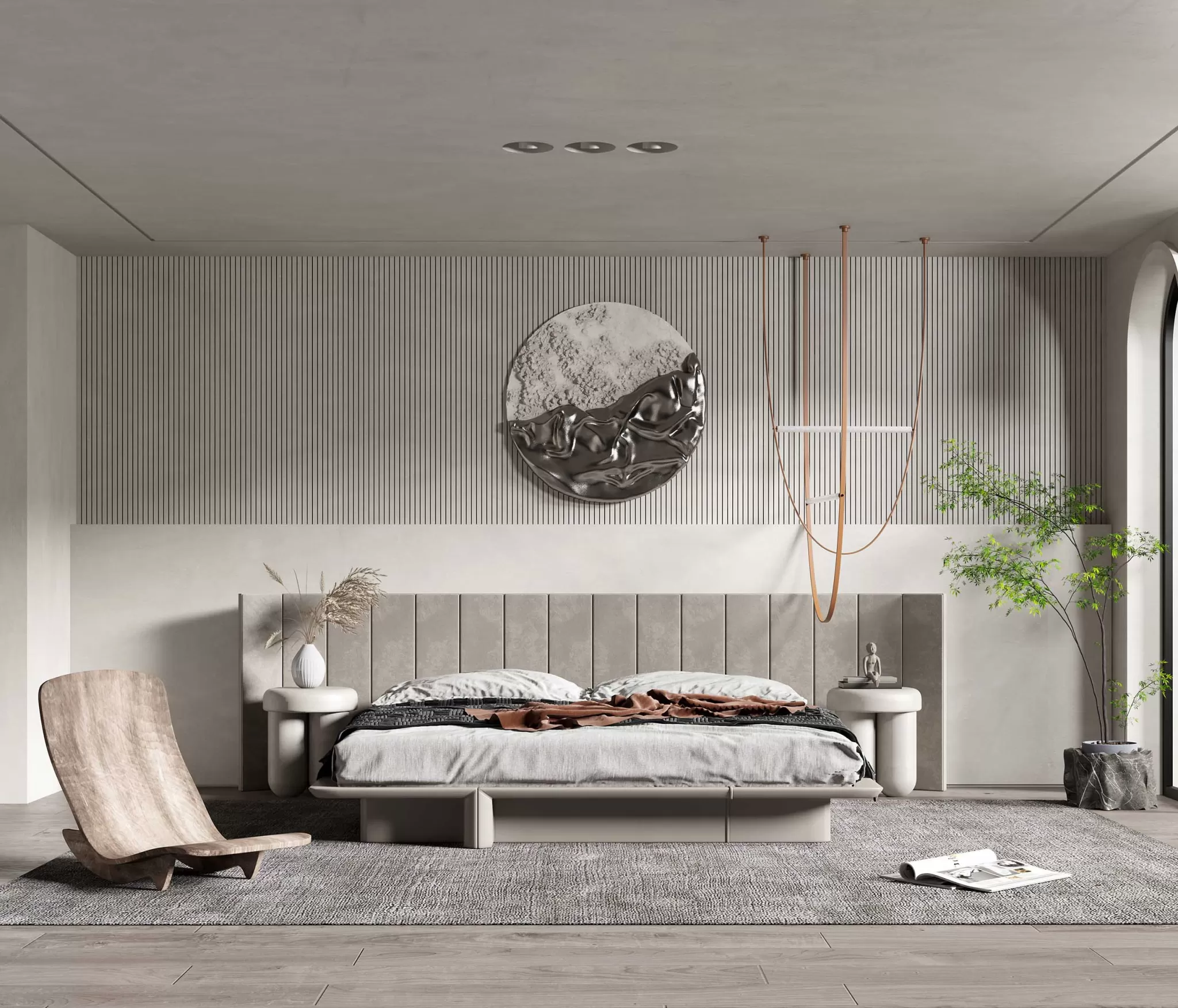 BEDROOM – MODERN STYLE – 3D SCENE – 266