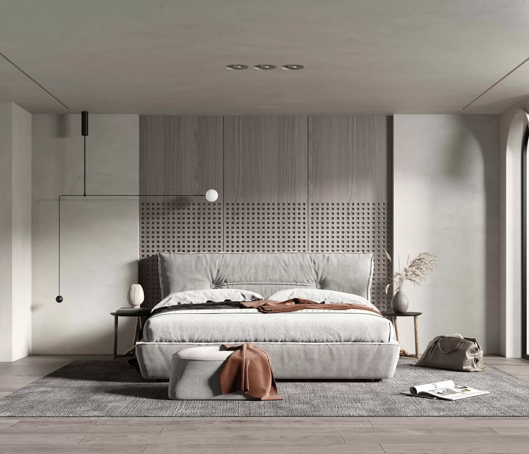 BEDROOM – MODERN STYLE – 3D SCENE – 267
