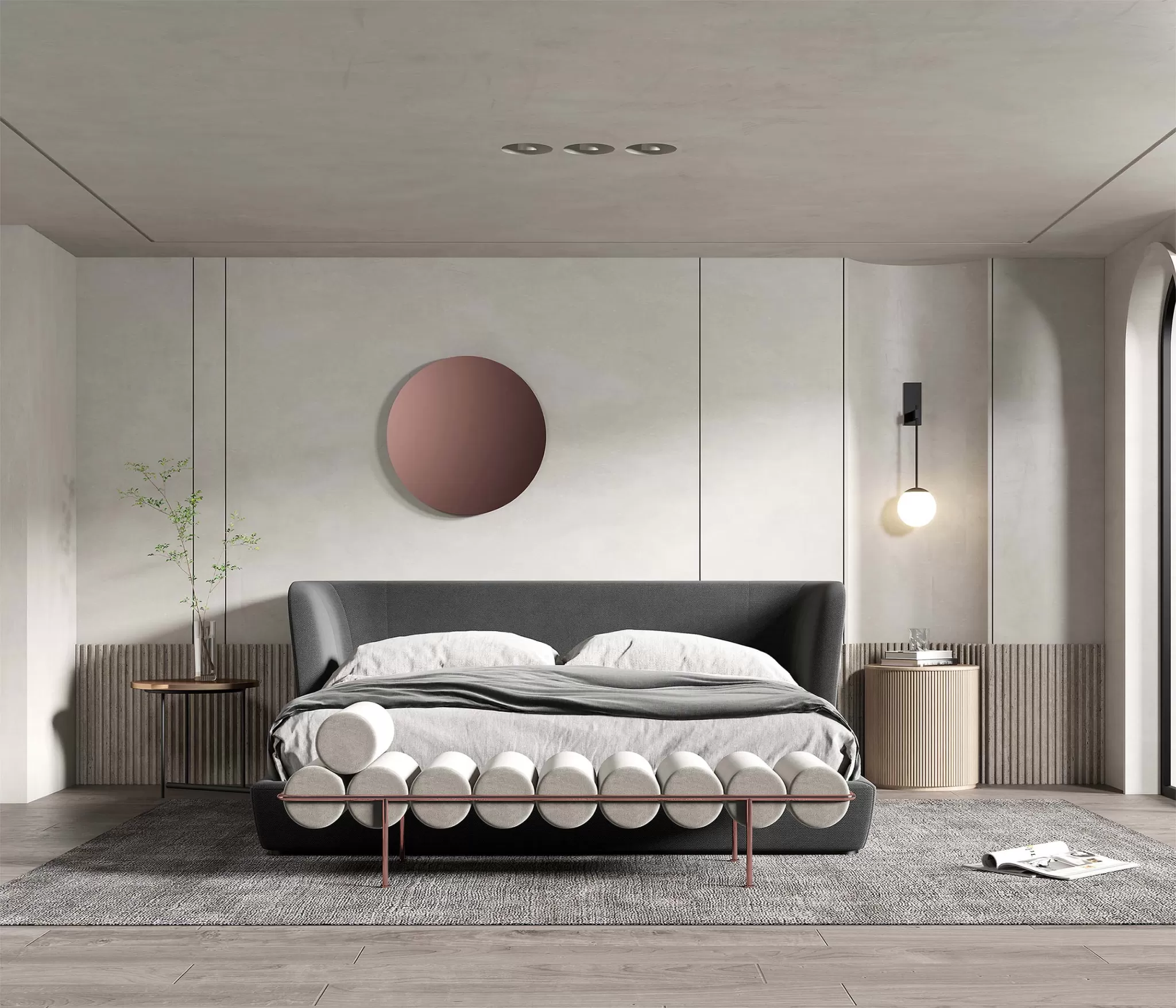 BEDROOM – MODERN STYLE – 3D SCENE – 268