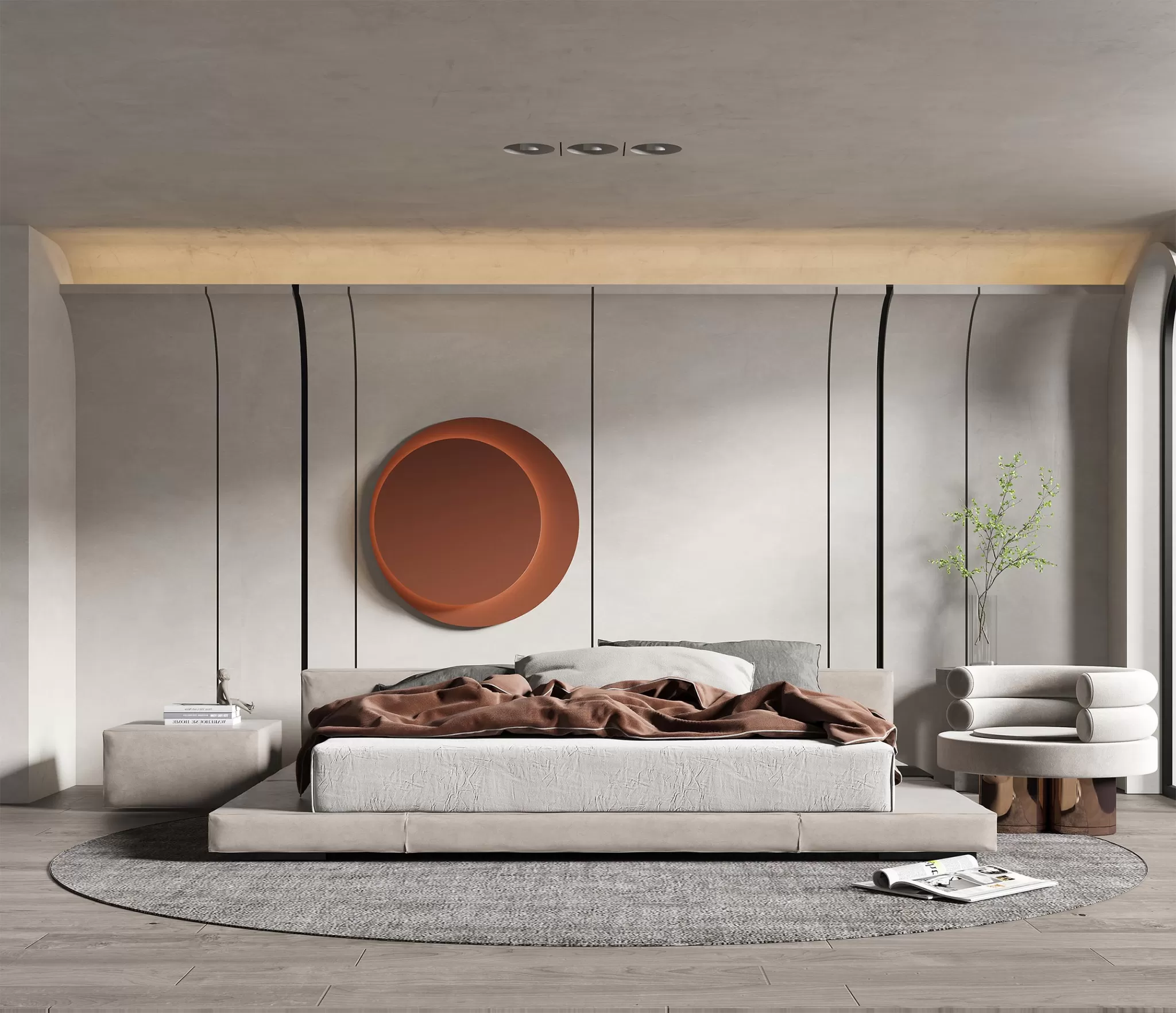 BEDROOM – MODERN STYLE – 3D SCENE – 269