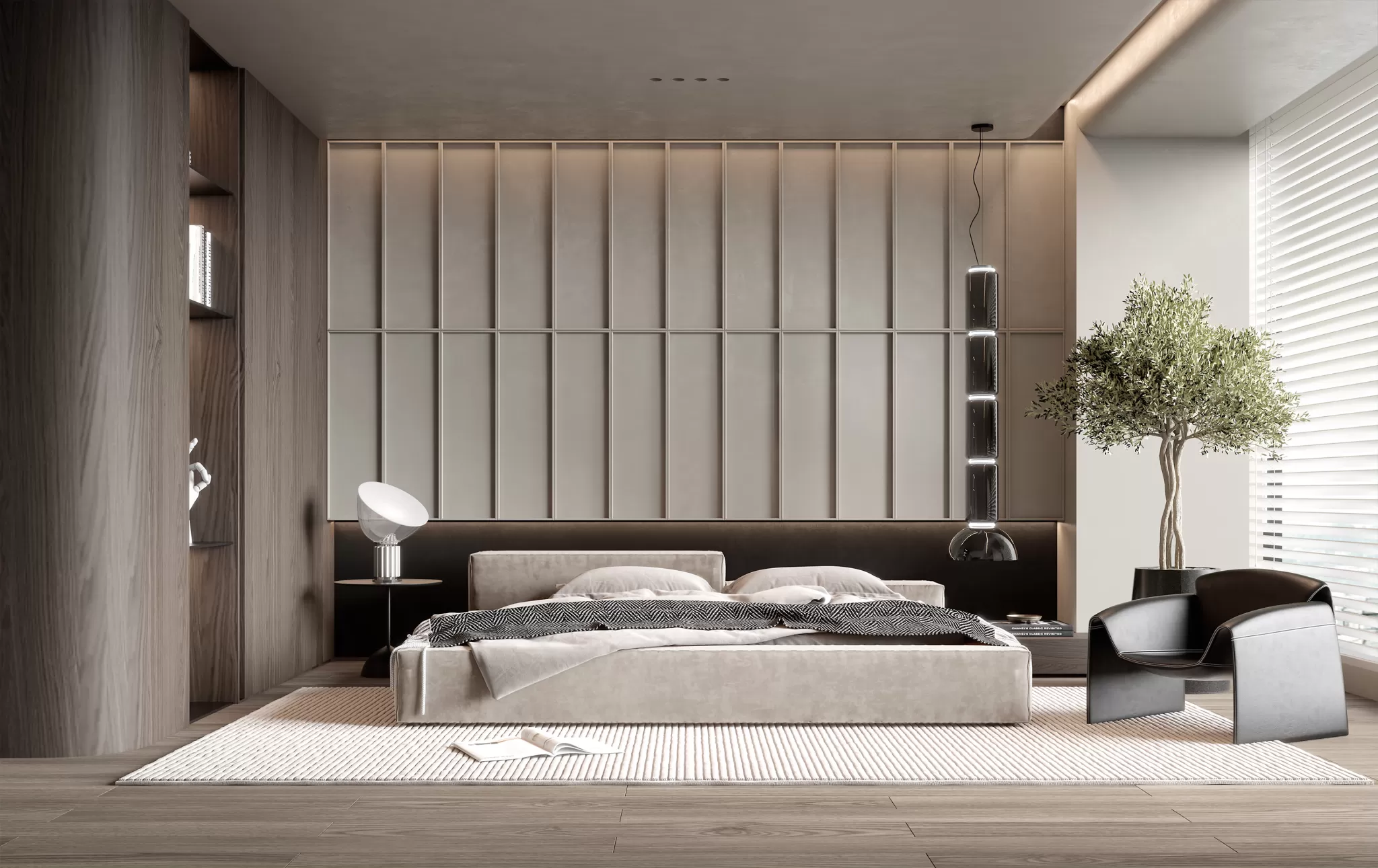 BEDROOM – MODERN STYLE – 3D SCENE – 273