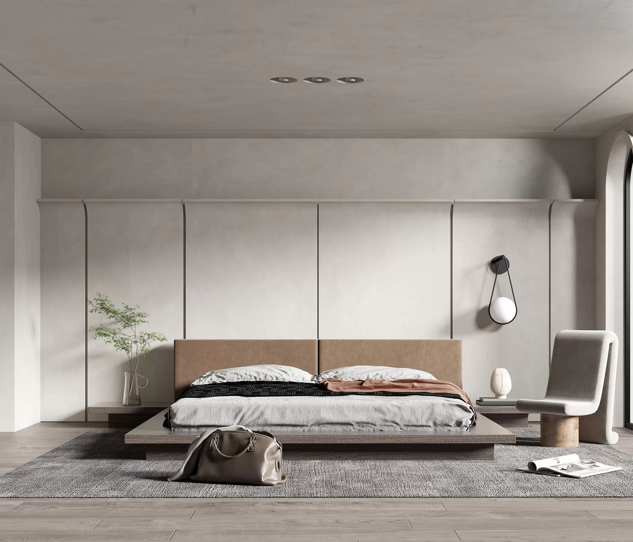 BEDROOM – MODERN STYLE – 3D SCENE – 274