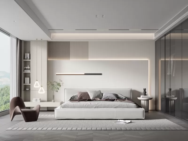 BEDROOM – MODERN STYLE – 3D SCENE – 293