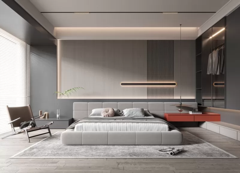 BEDROOM – MODERN STYLE – 3D SCENE – 294