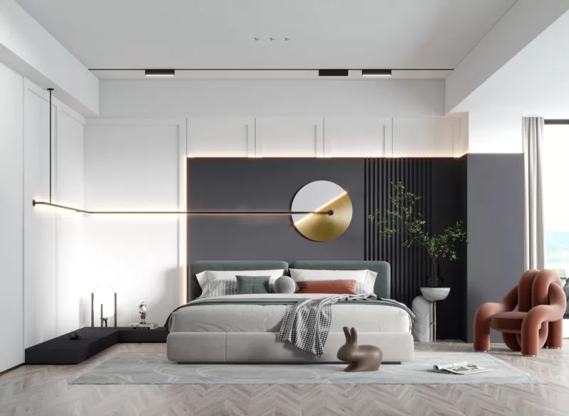 BEDROOM – MODERN STYLE – 3D SCENE – 299